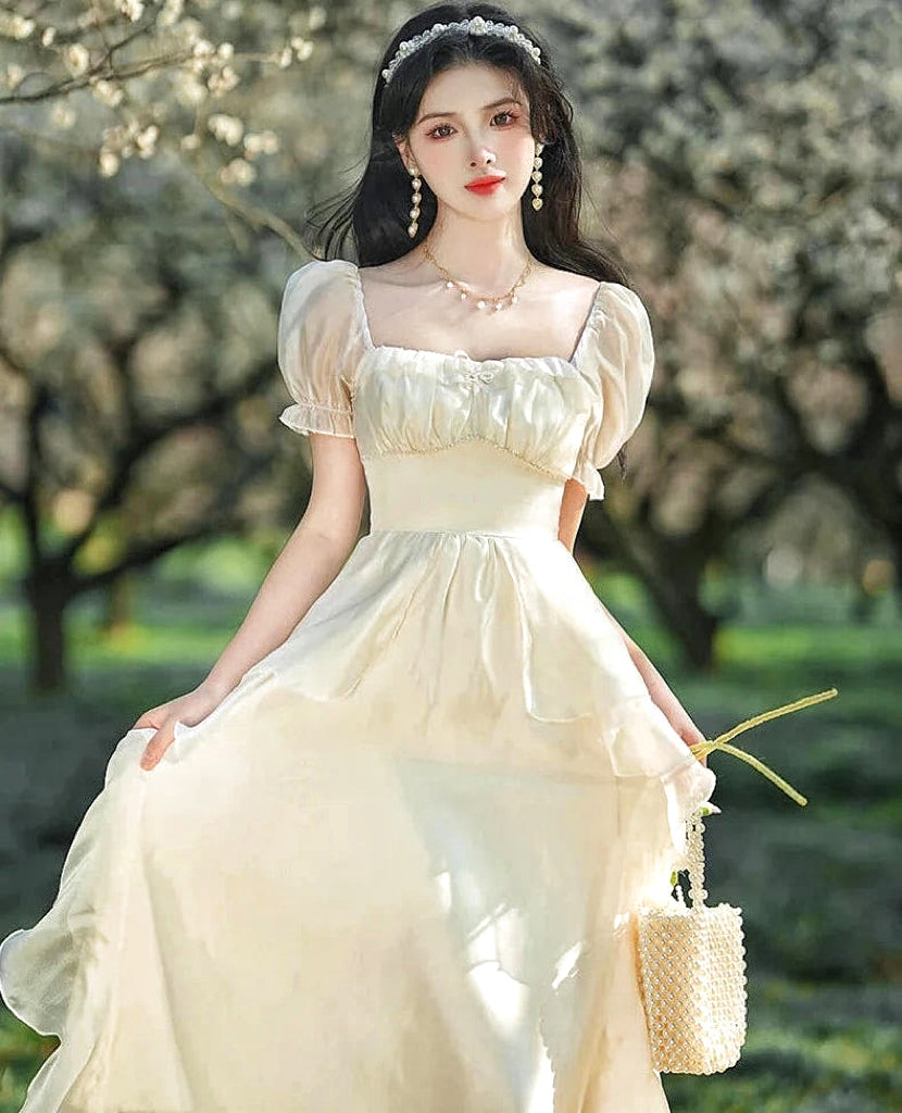 Princesscore Pearl Decorated Spring Fairy Dress