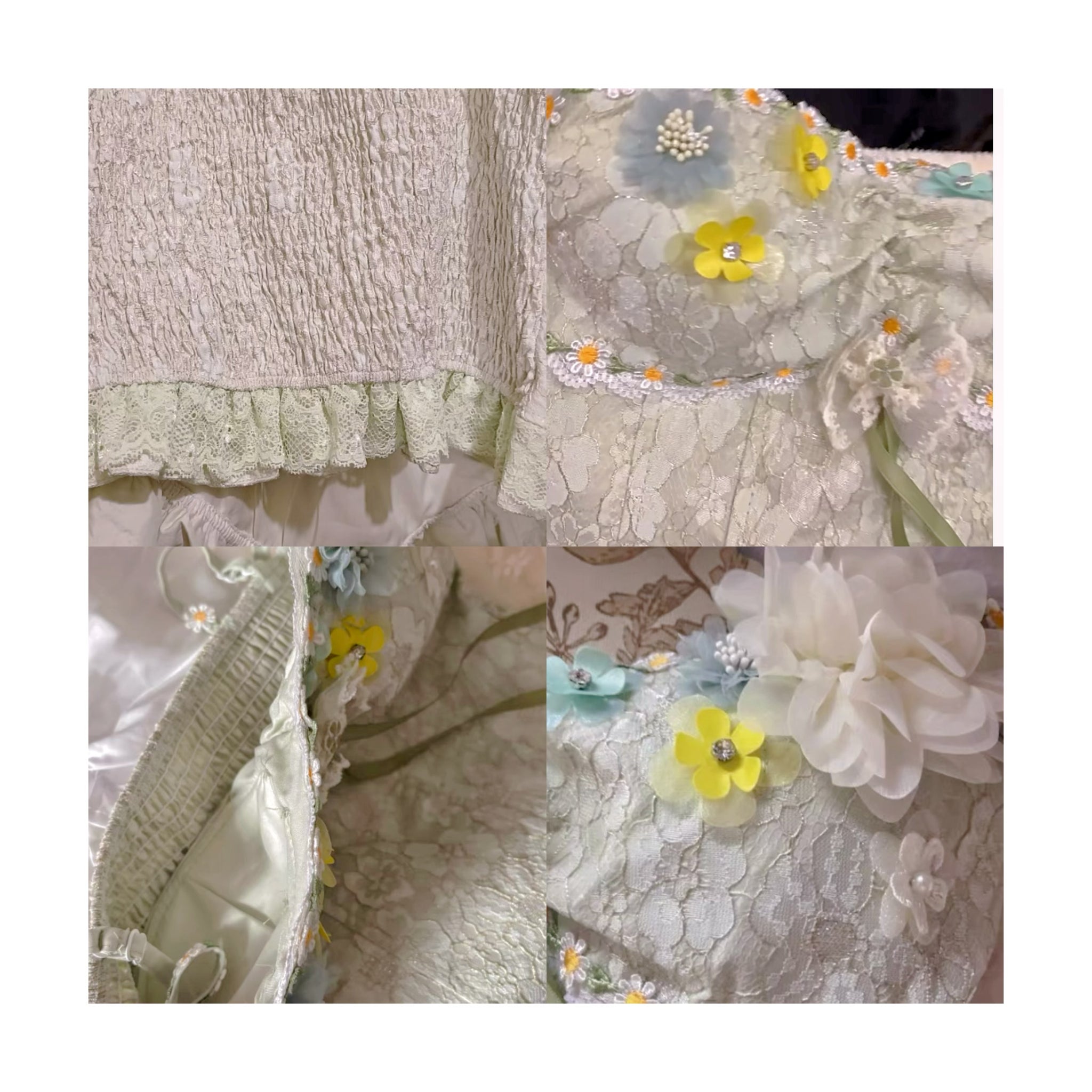 Alexi Lace High Low Coquette Skirt