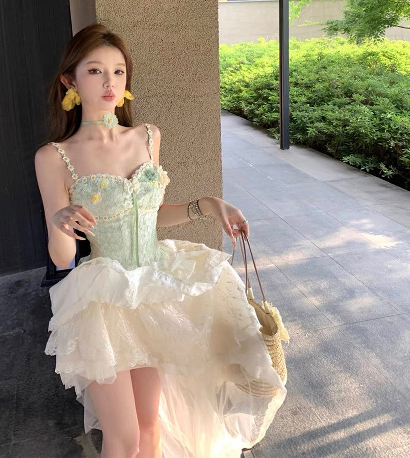 Flower Fairy Lace Buster Top fairycore aesthetic