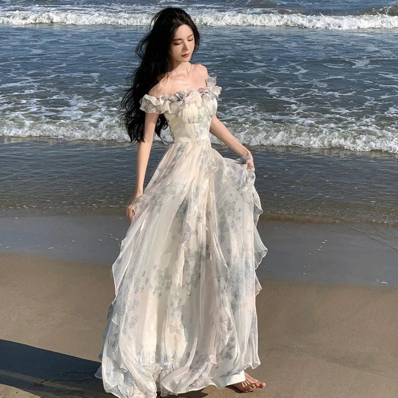 Fairycore Aesthetic Princess Dress Fairy Prom Dresses Fairy Dresses