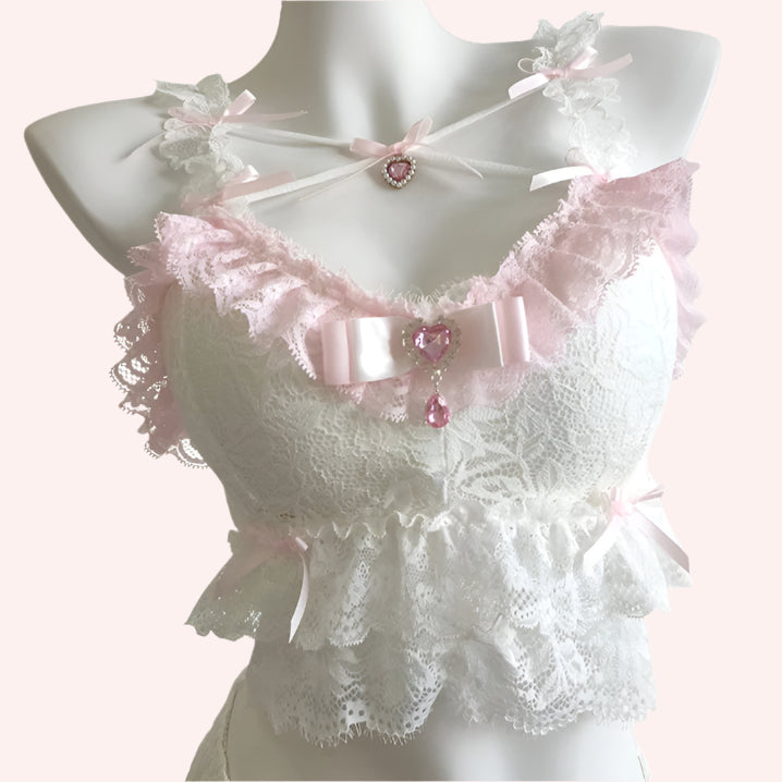 Colette Rosette Charm Pink Top