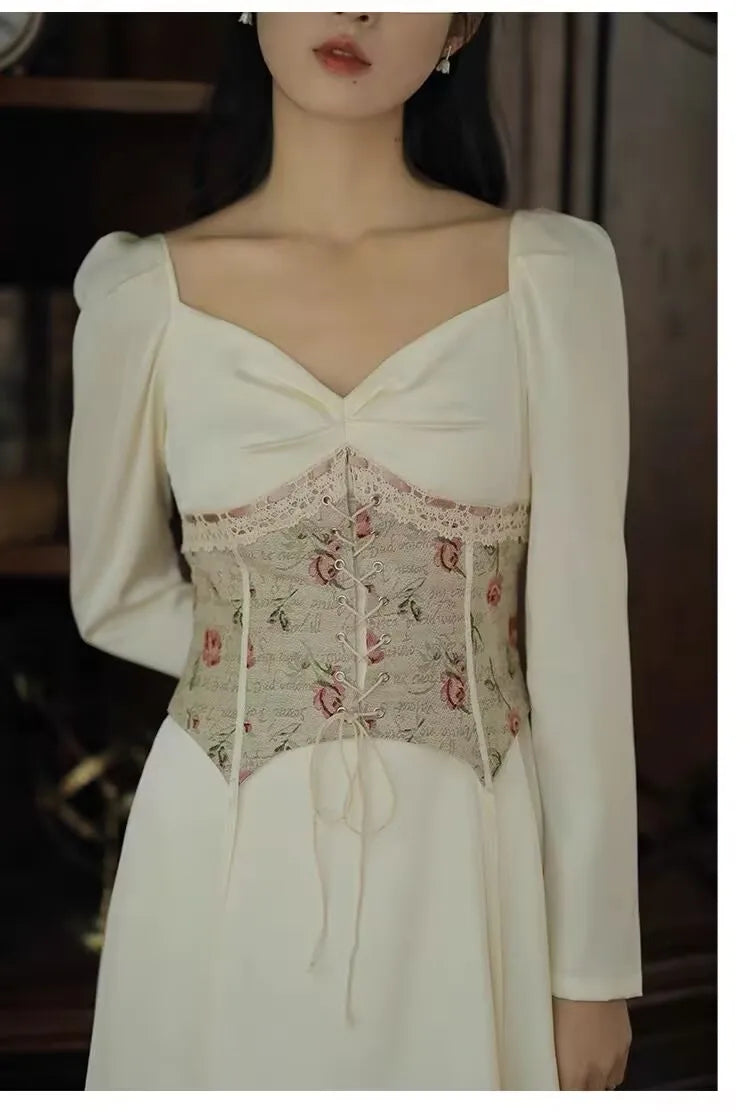 Alexia Light Academia Corset Dress