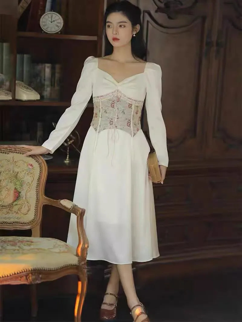 Alexia Light Academia Corset Dress