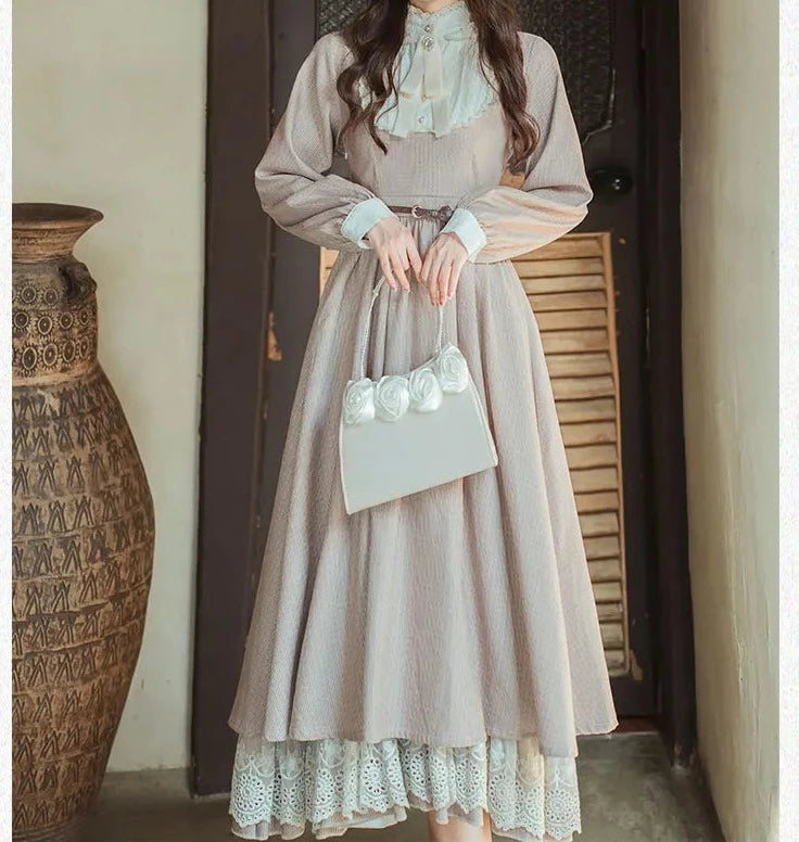 Light Academia Vintage Dress Dark Academia Dress Victorian Vintage Dress