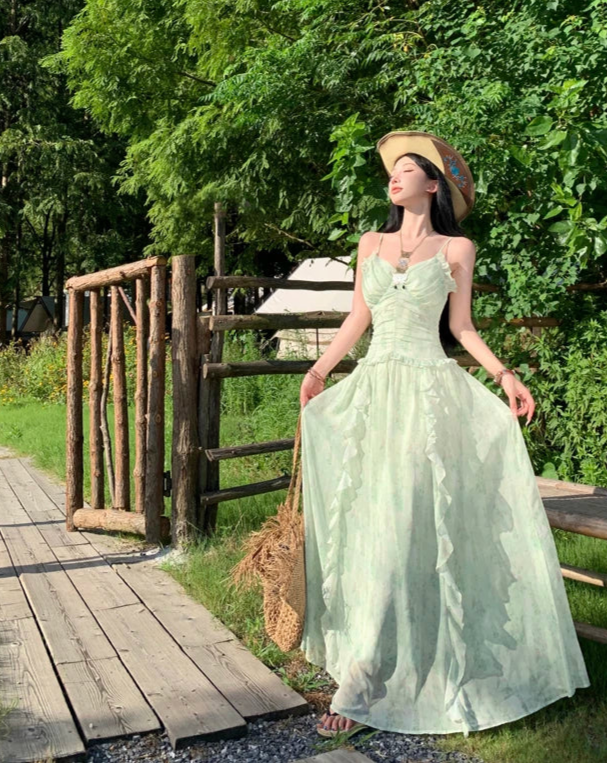 Gardenia Green Fairy Princess Dress