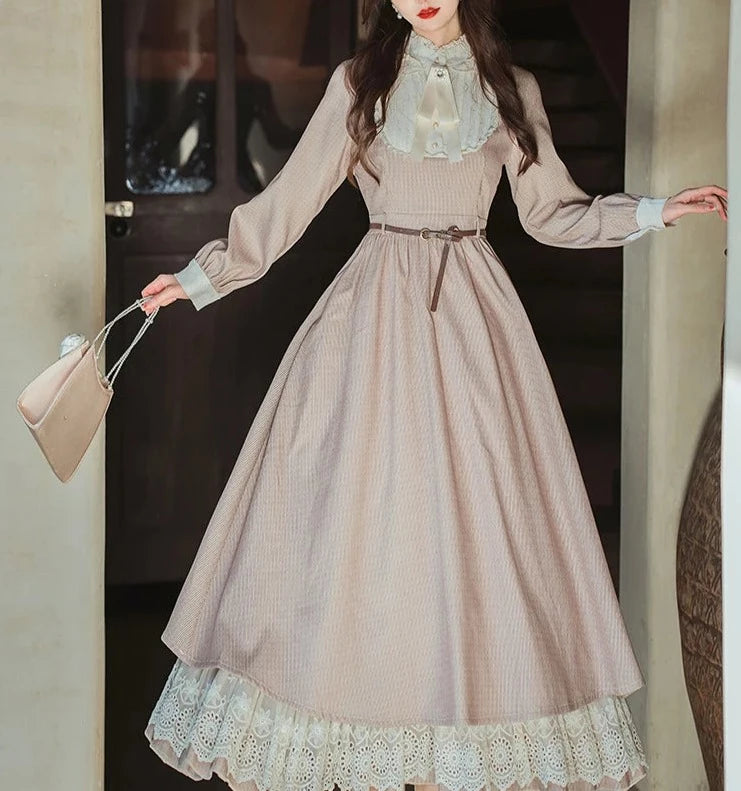 Coronata Light Academia Vintage Dress