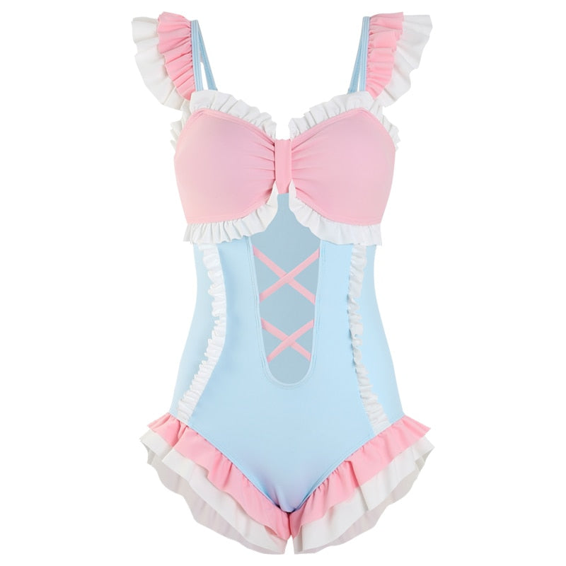 Pastel Aesthetic Kawaii Swimsuit Kawaii Fashion 