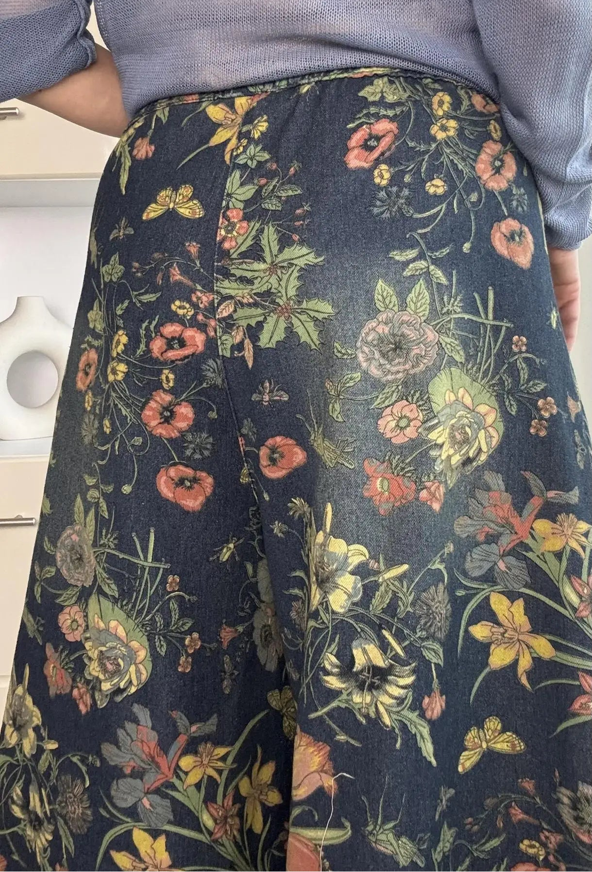 Dark Cottagecore Culottes Pants