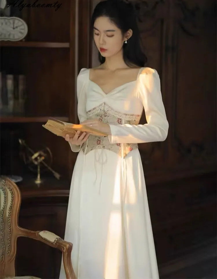 Alexia Light Academia Corset Dress