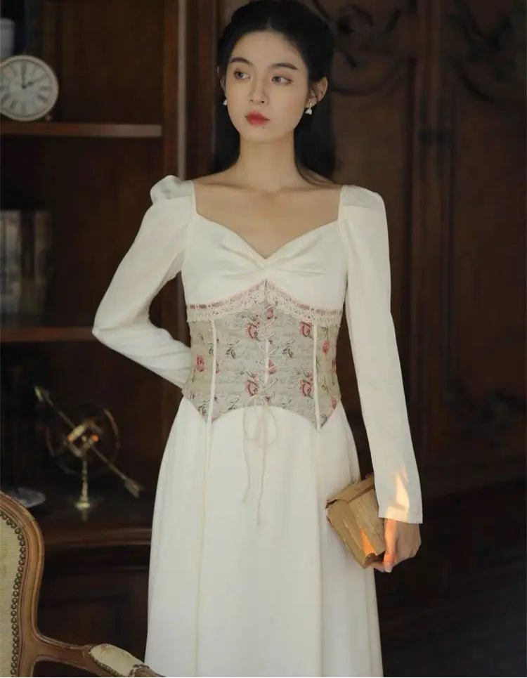 Alexia Light Academia Corset Dress
