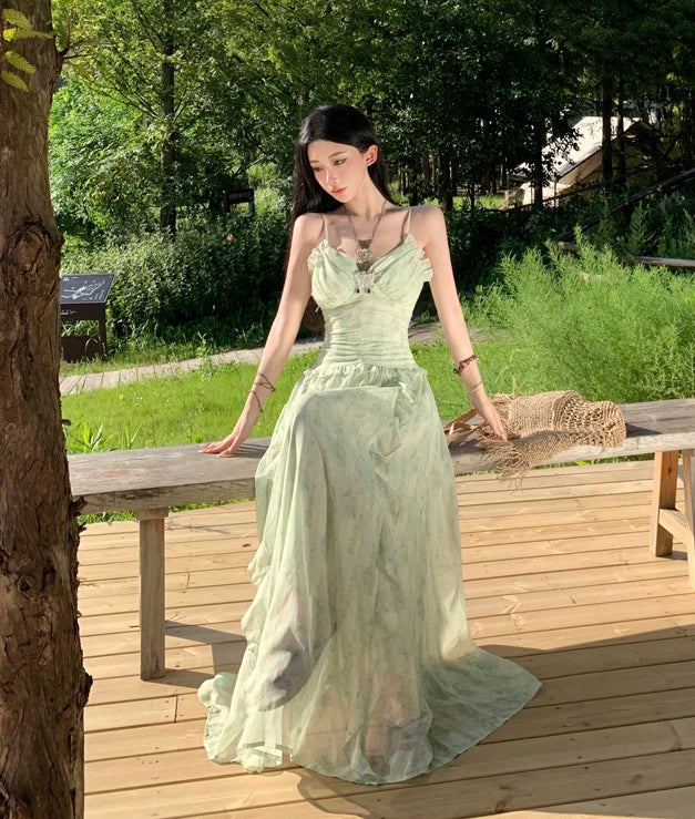 Gardenia Green Fairy Princess Dress