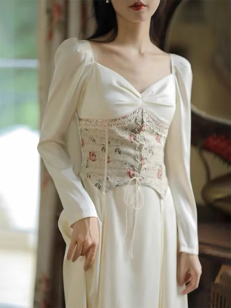 Alexia Light Academia Corset Dress