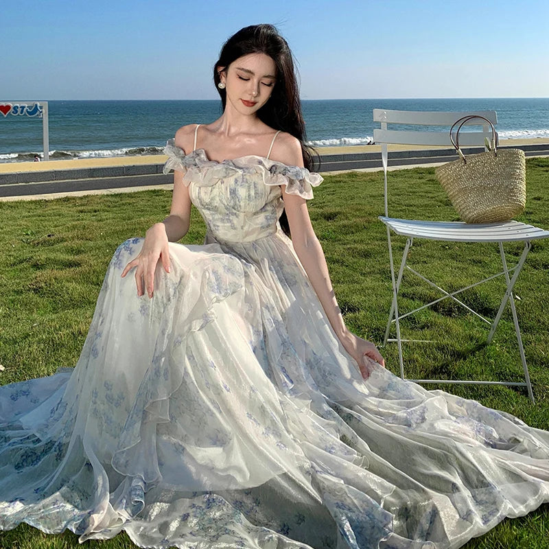 Fairycore Aesthetic Princess Dress Fairy Prom Dresses Fairy Dresses