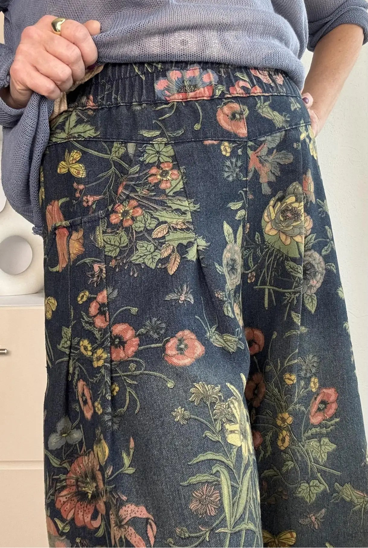 Dark Cottagecore Culottes Pants