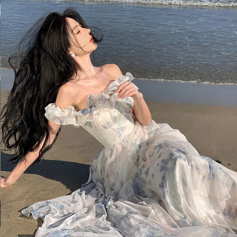 Fairycore Aesthetic Princess Dress Fairy Prom Dresses Fairy Dresses