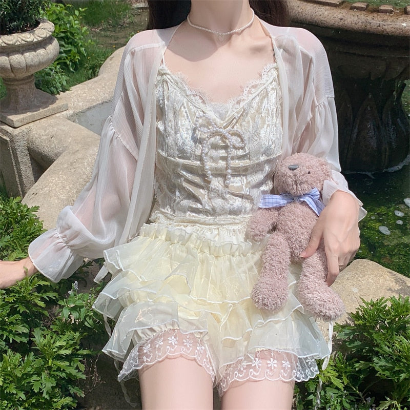 Fairycore Ruffled Bloomer Shorts