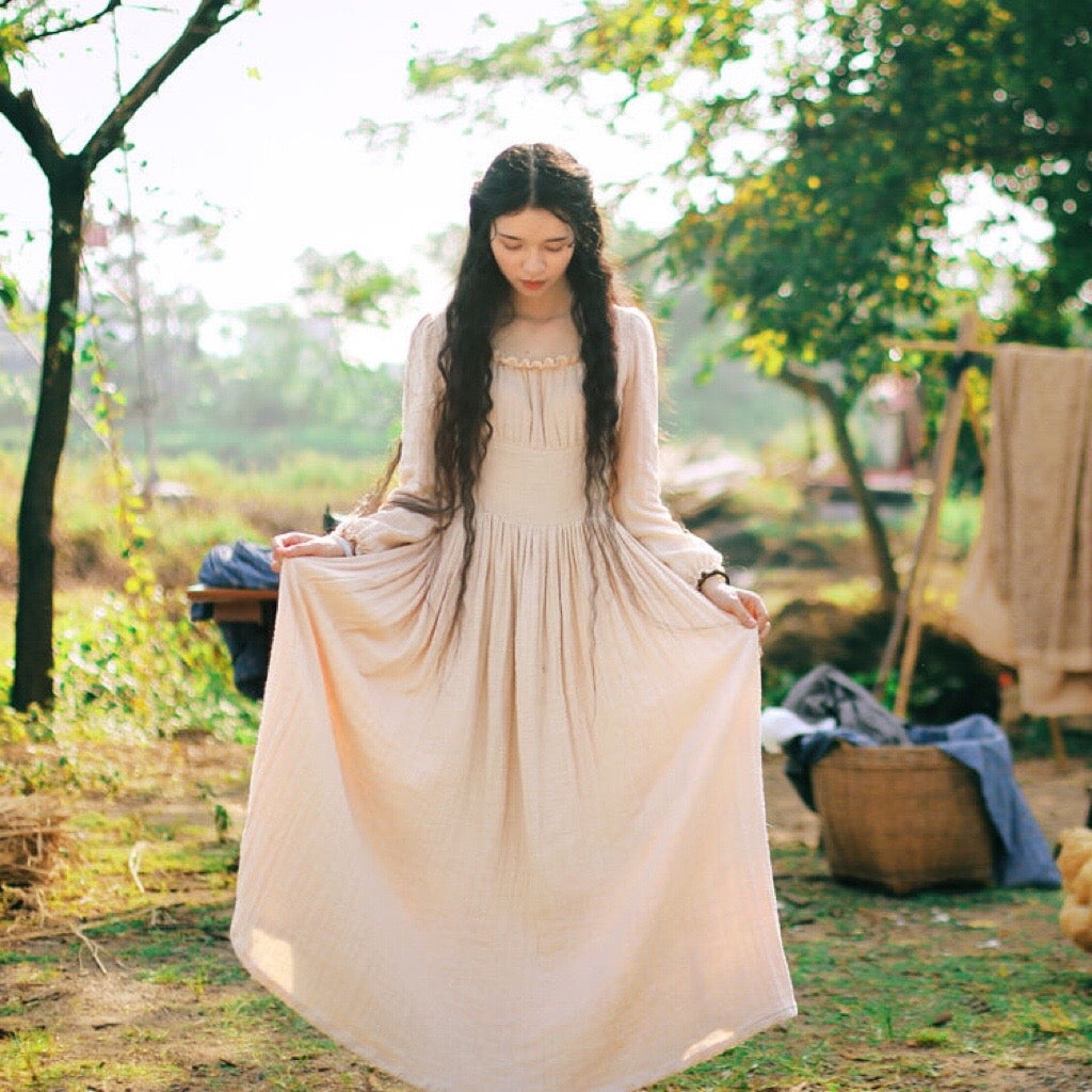 Anelia Linen Village Witch Cottagecore Dress Set