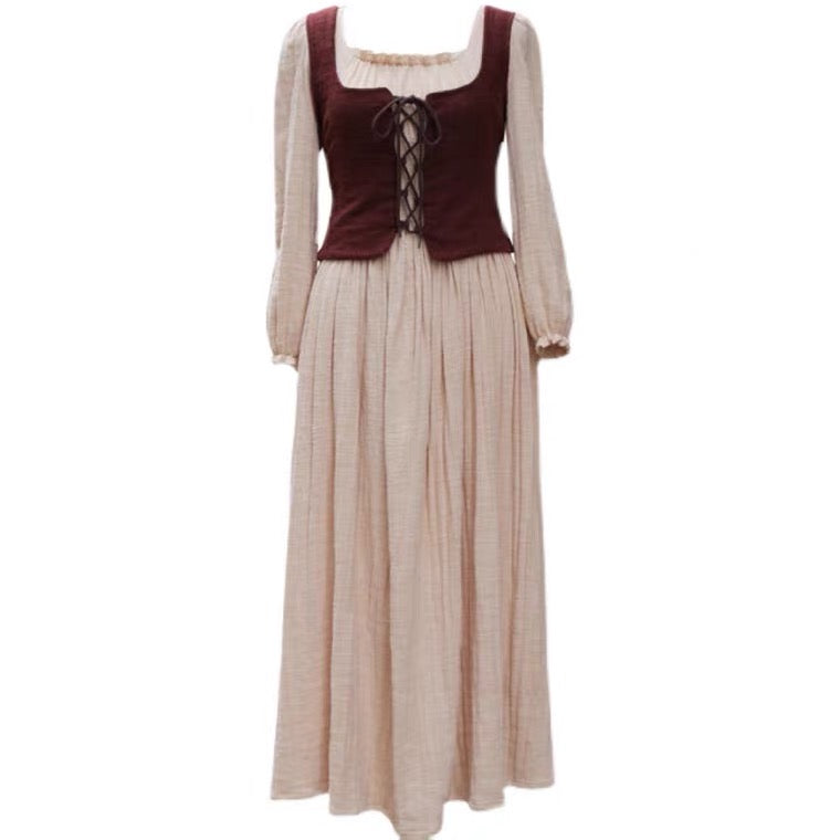 Anelia Linen Village Witch Cottagecore Dress Set 