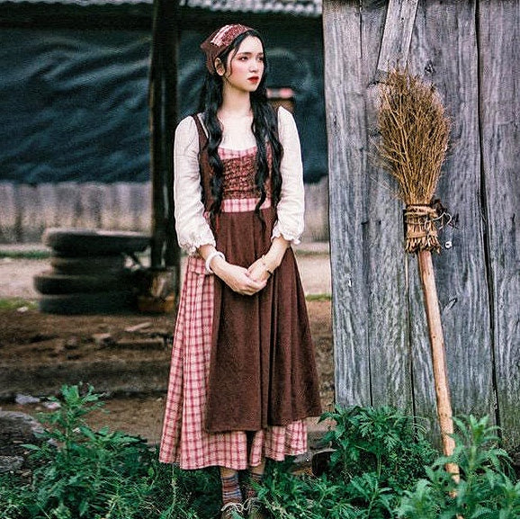 Autumn Witch Cottage Witch aesthetic Village Witch Cottagecore Dress