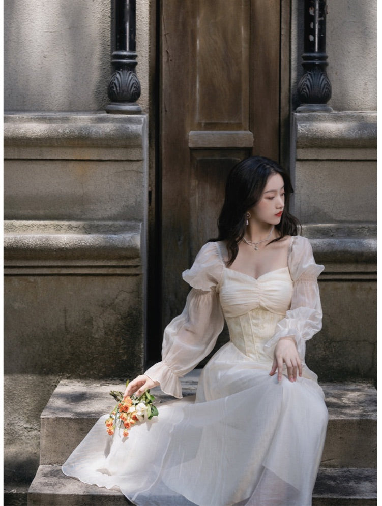 Ayfara Vintage-Academia Romantic Royalcore Princess Dress 