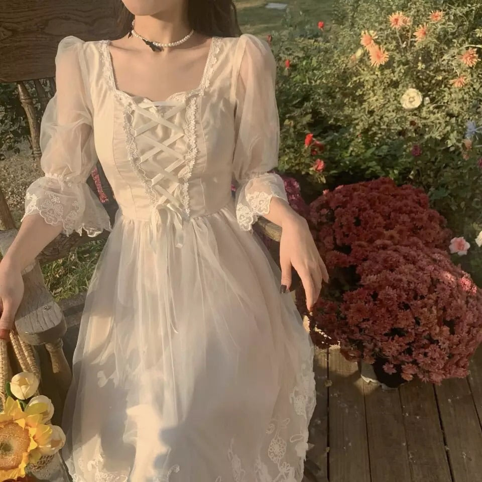 Keira Vintage-Aesthetic Princess Fairy Dress