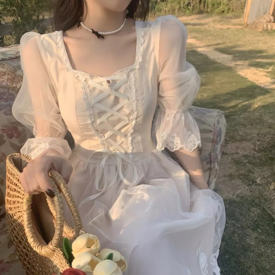 Keira Vintage-Aesthetic Princess Fairy Dress
