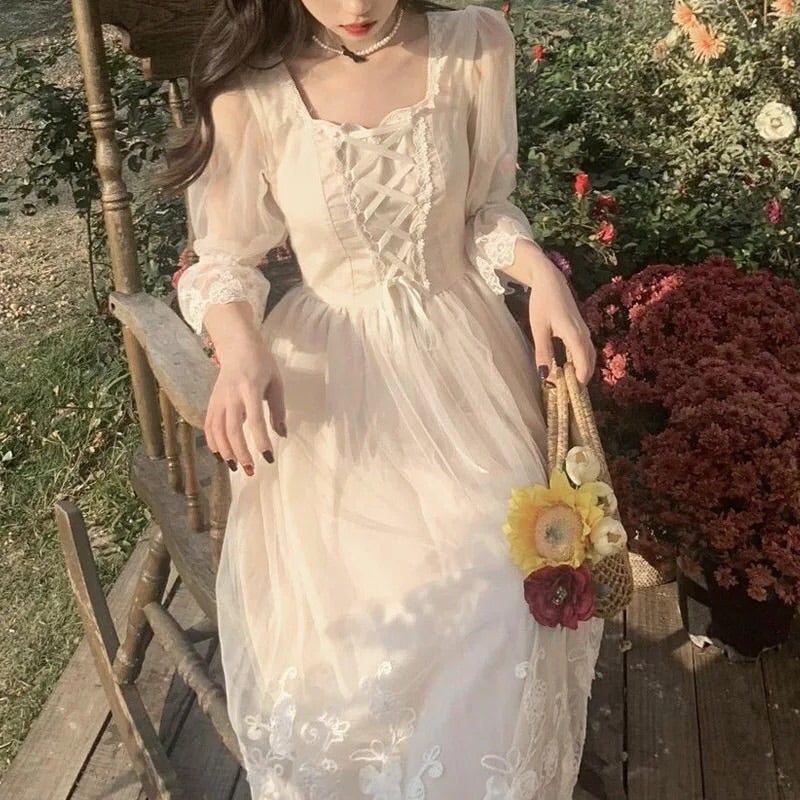 Keira Vintage-Aesthetic Princess Fairy Dress