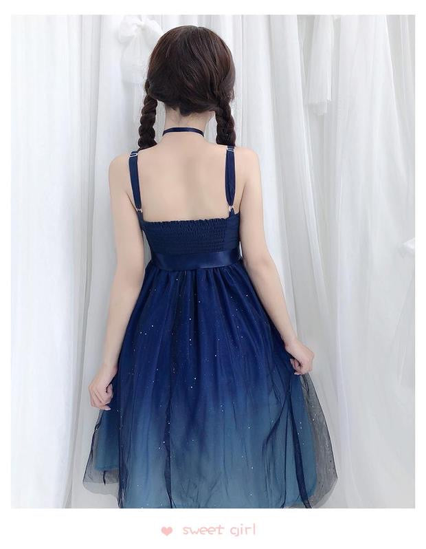 Moonbeam Galaxy Star Kawaii Princess Fairy Kei Dress 