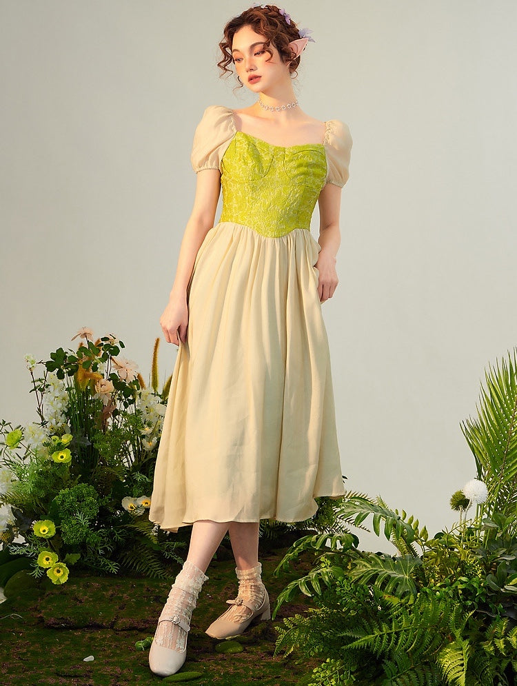 MossGarden Green Witch Forest Fairy Dress 