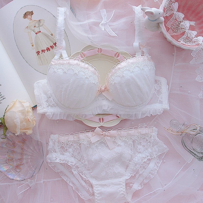 Ribbon & Lace Kawaii Princess Girly Lingerie Set