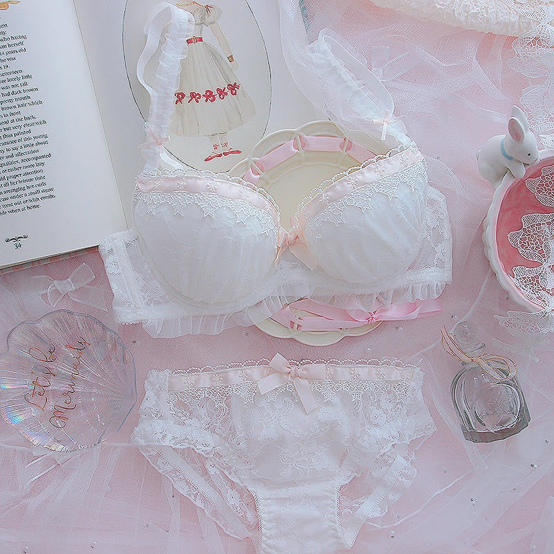 Ribbon & Lace Kawaii Princess Girly Lingerie Set