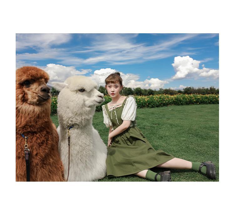 The Green Witch Cottagecore Dress (Plus Sizes)