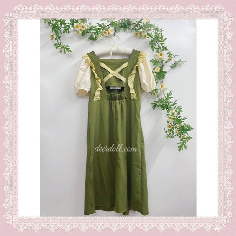 The Green Witch Cottagecore Dress (Plus Sizes)