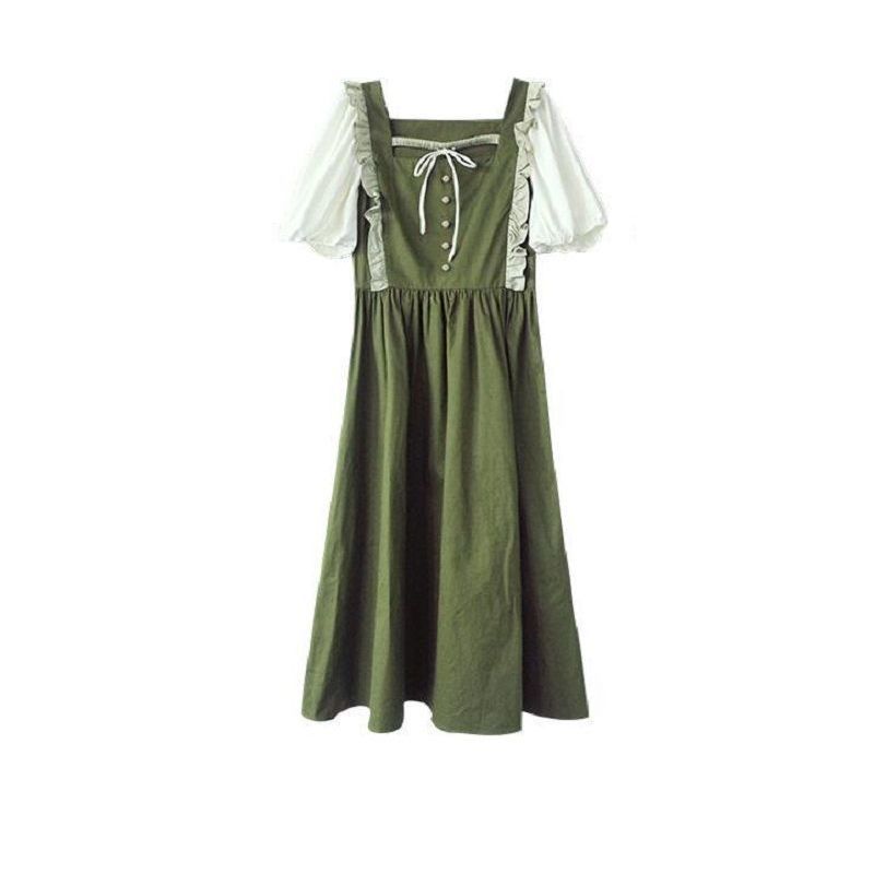 The Green Witch Cottagecore Dress (Plus Sizes)