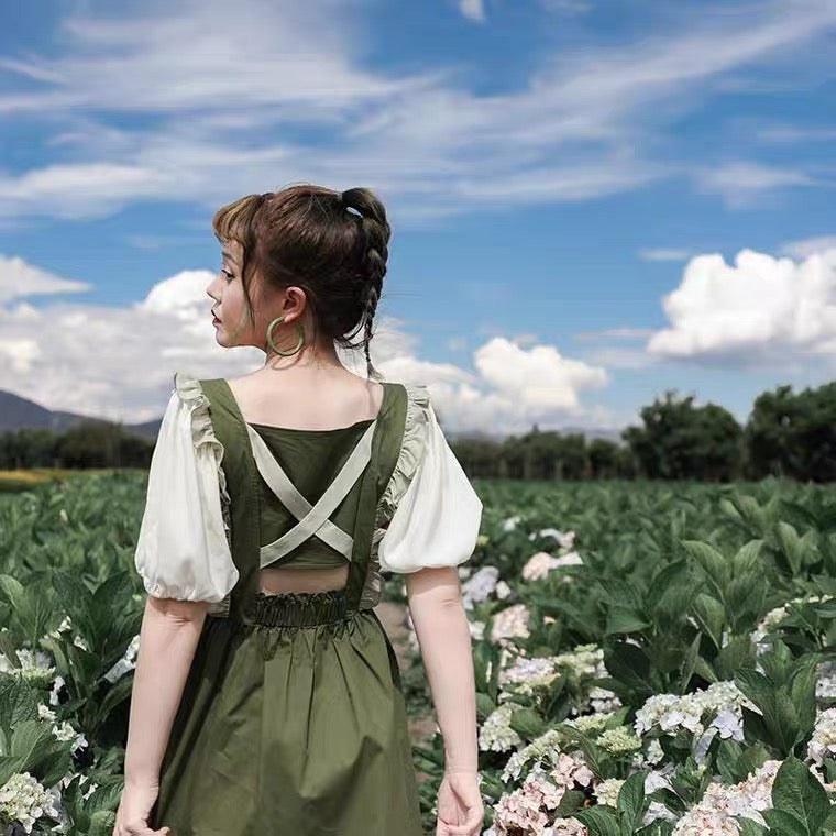 The Green Witch Cottagecore Dress (Plus Sizes)