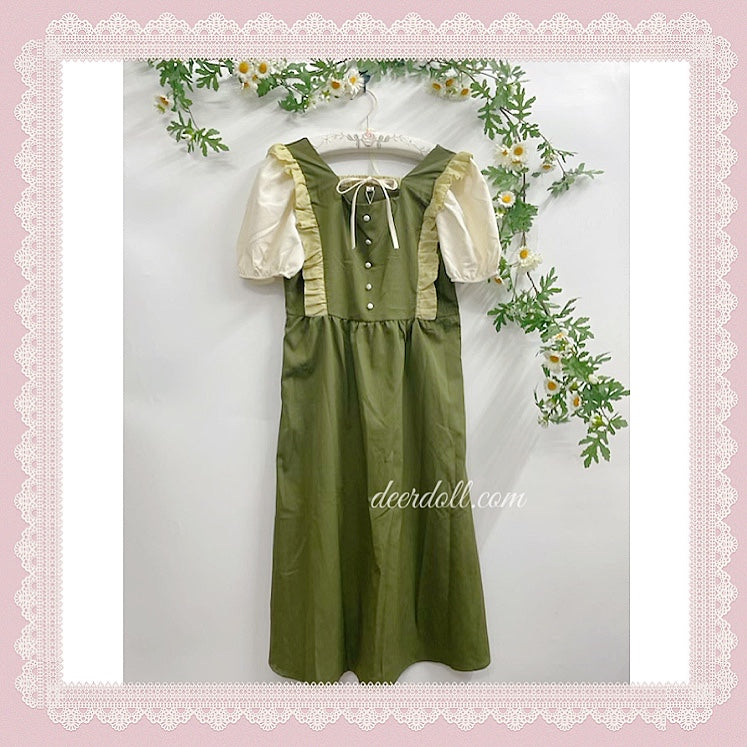 The Green Witch Cottagecore Dress (Plus Sizes)