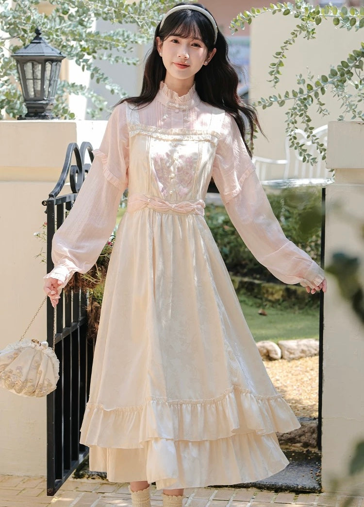 Twinkle Belle Romantic Royalcore Pinafore Princess Dress