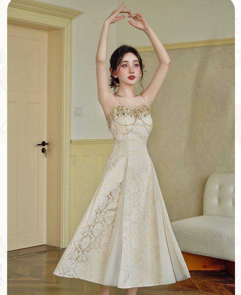 Pearl Baroque Royalcore Dress Pearl Princess Coquette Dress Prom Dress Pearl Baroque Royalcore Dress Pearl Princess Coquette Dress Prom Dress