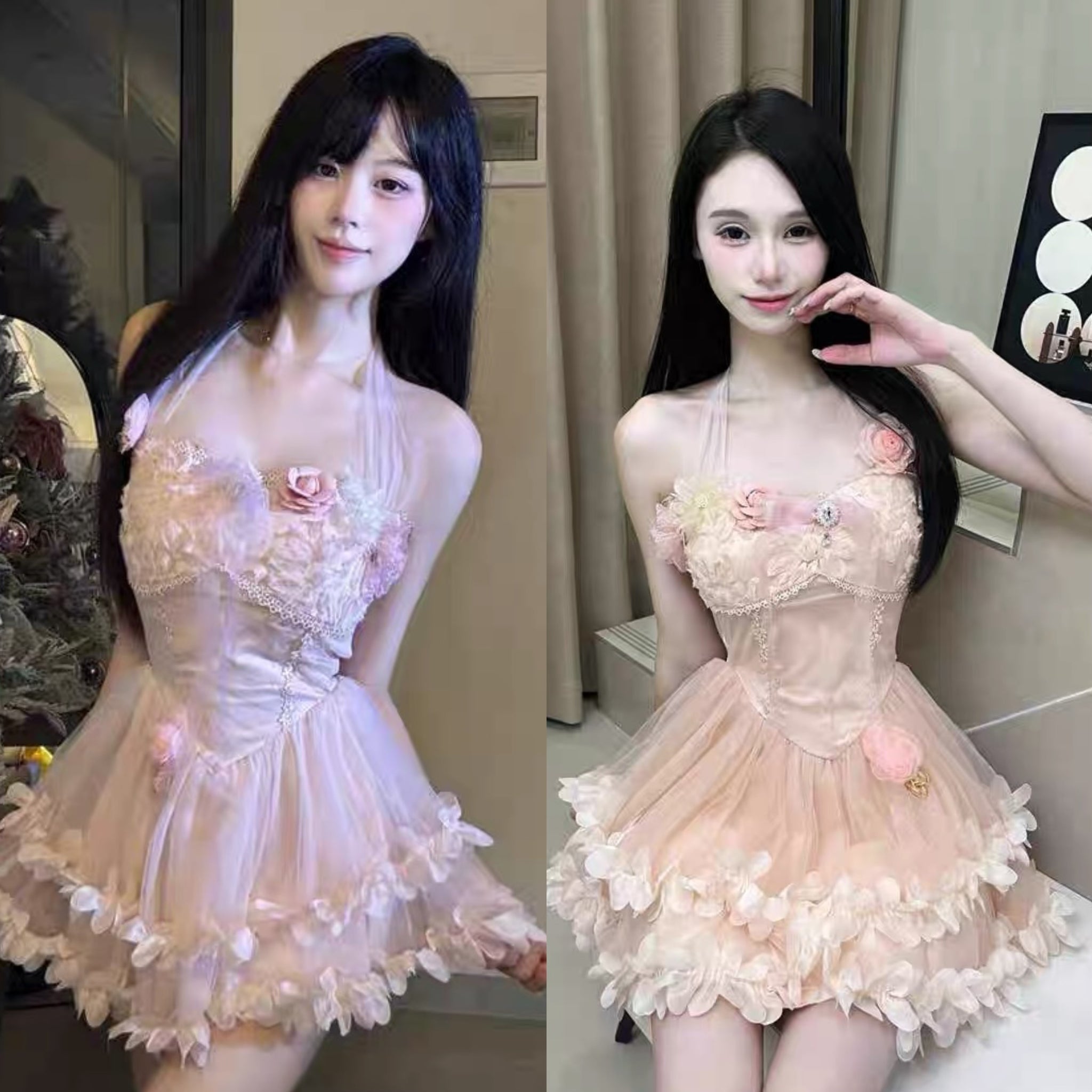 Petal Rays Balletcore Coquette Princess Dress