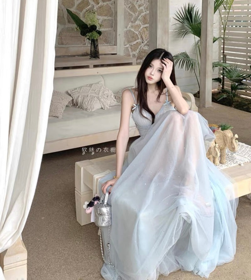Iridia Light Blue Ethereal Fairy Dress