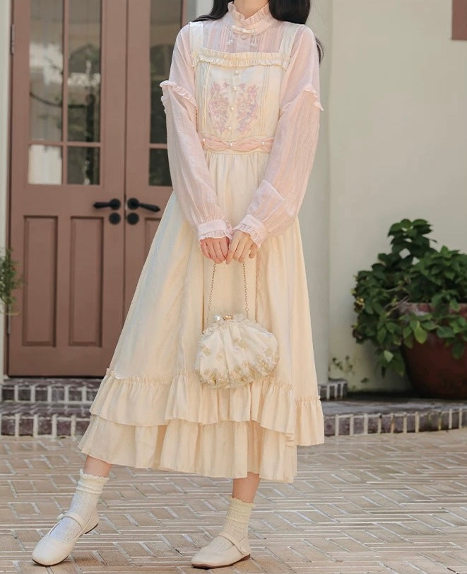 Twinkle Belle Romantic Royalcore Pinafore Princess Dress