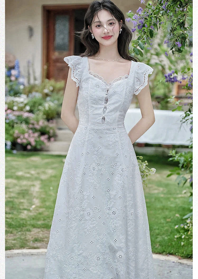 Camille Broderie Anglaise Cottagecore Dress