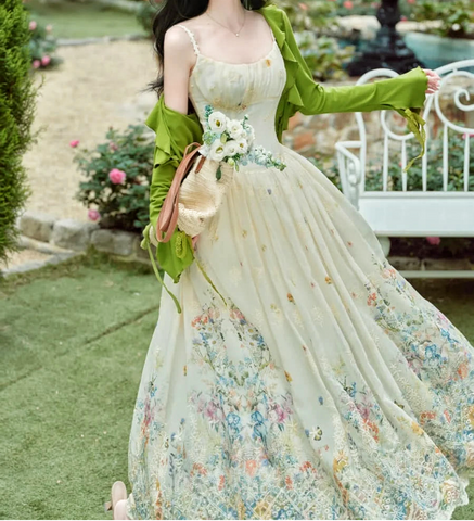 Honey Forest Embroidered Cottagecore Dress