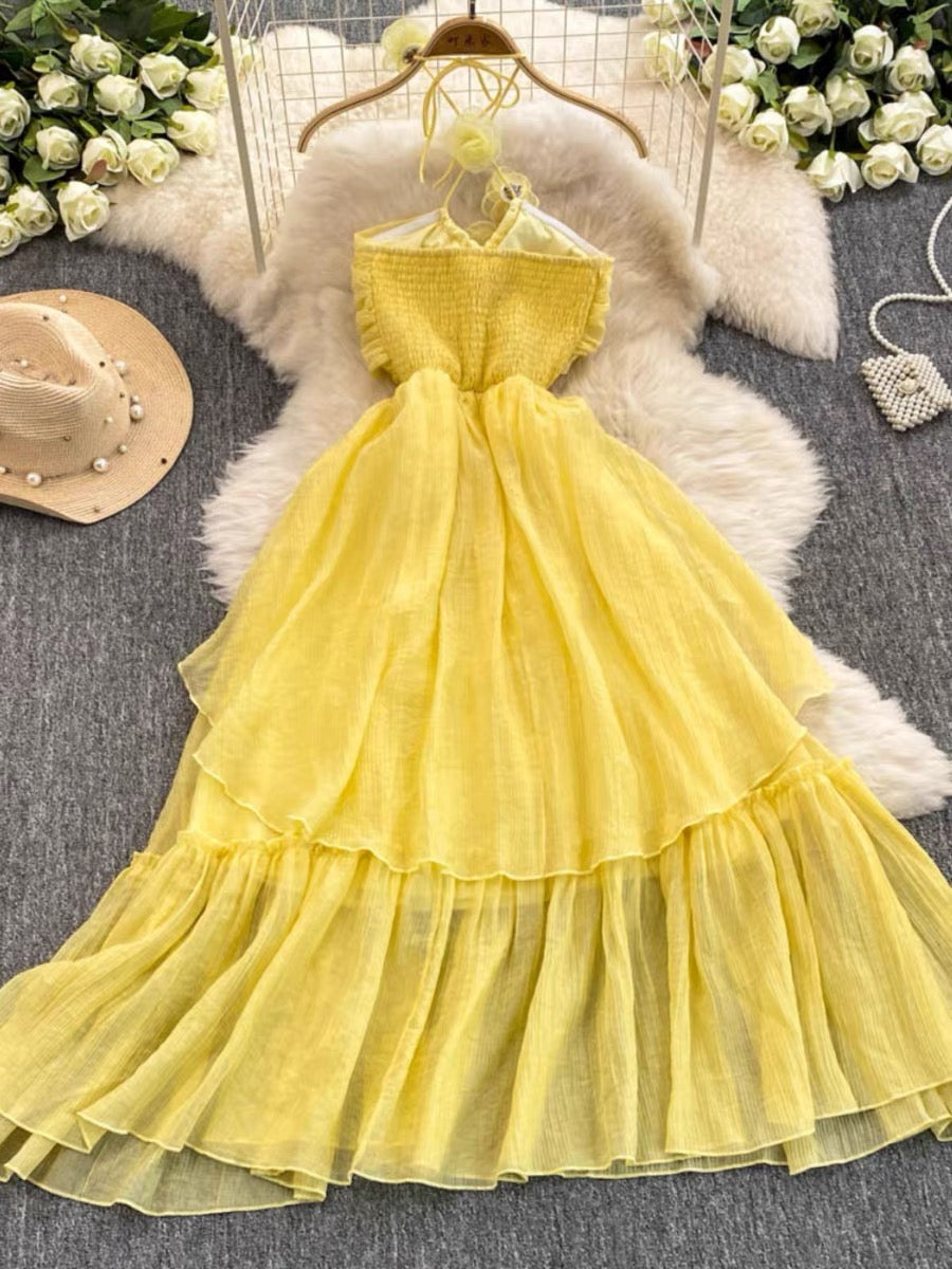Fairycore Princess Dress Macaroon Lemon Dress Fairy Dresses Fairycore Princess Dress Macaroon Lemon Dress Fairy Dresses