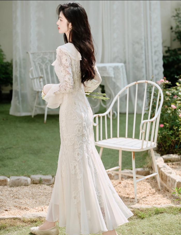 Eleonora Petal Lace Fairycore Dress