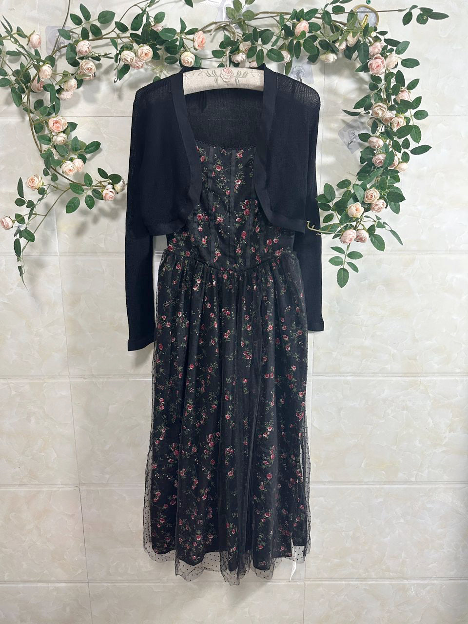 Floriana Dark Cottagecore Dress