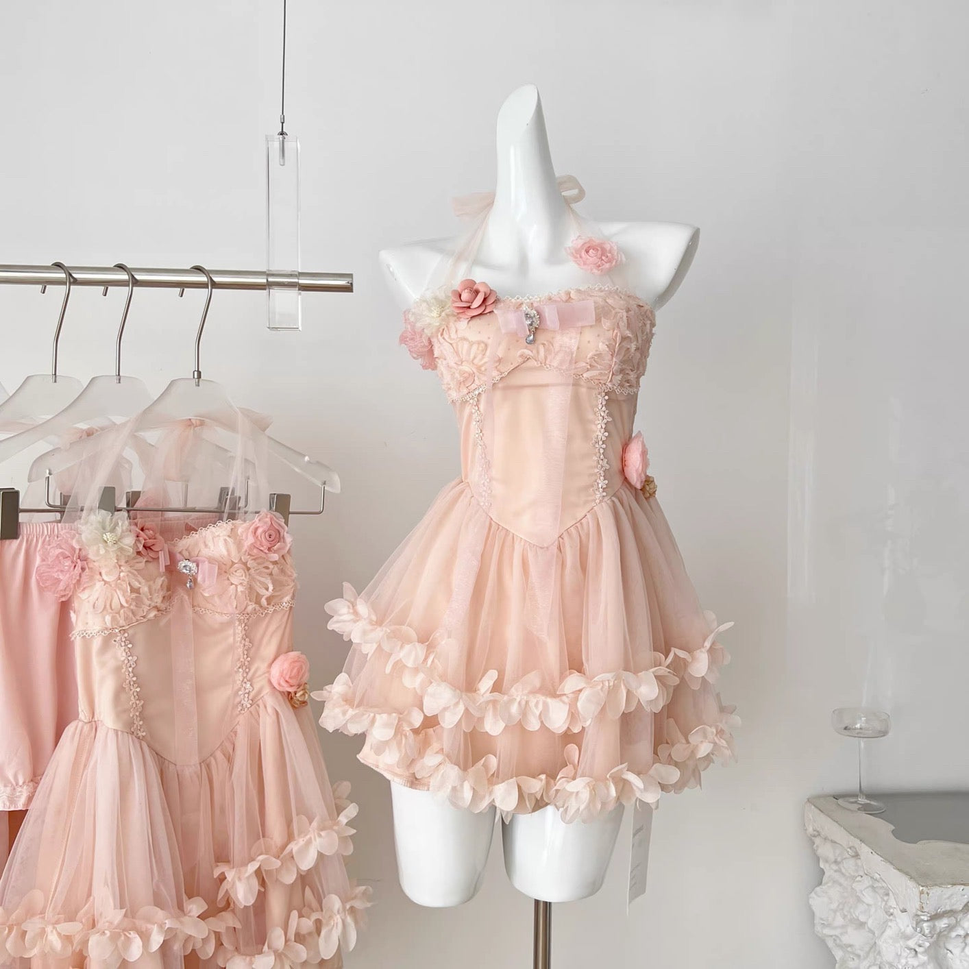 Petal Rays Balletcore Coquette Princess Dress