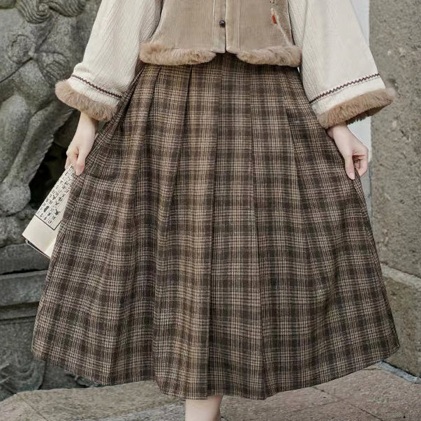 Plaid Vintage Academia Skirt
