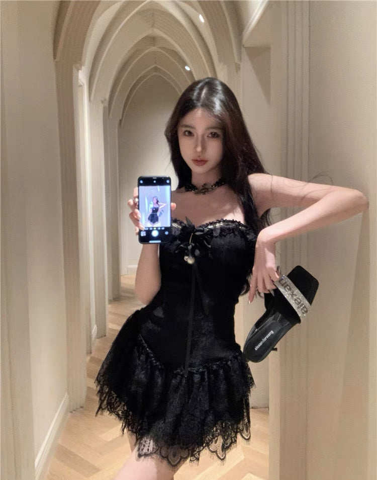 Dark Coquette Dress Dark coquette aesthetic dark coquette style
