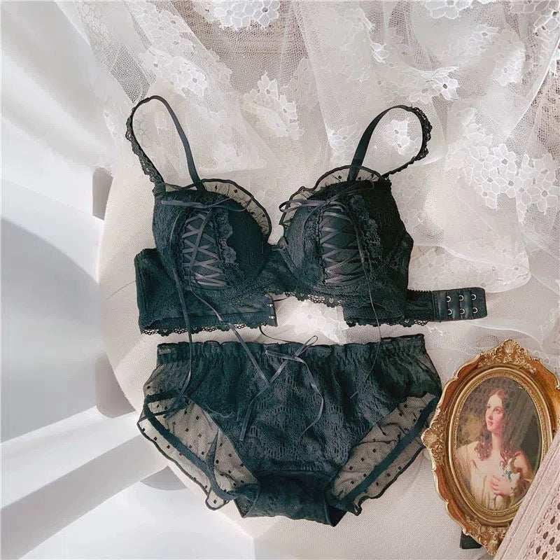 Soft Girl Lace Kawaii Princess Nymphet Lolita Lingerie Set